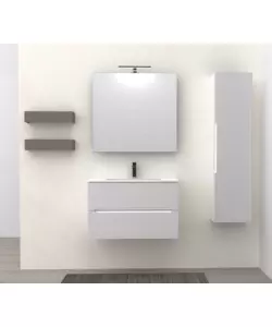 MOBILE BAGNO "CANALETTO" BIANCO OPACO, 80 CM